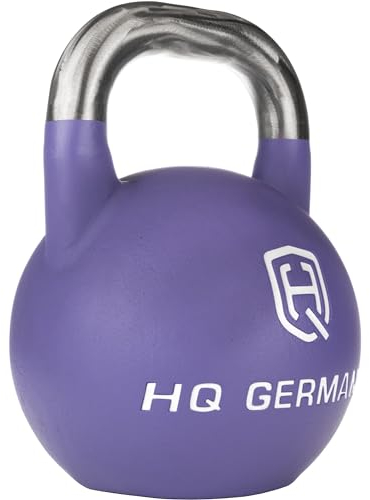 HQ Germany® Competition Kettlebell | 8-36kg | Sets | Edelstahl Griff | ±200g Gewichtstoleranz | Pulverbeschichtet, Gewicht:20KG