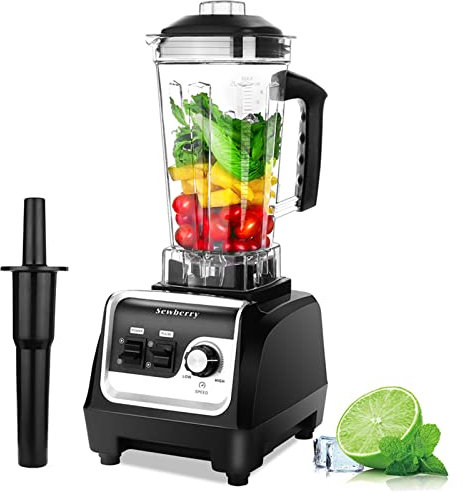 Licuadora profesional para encimera, licuadora comercial de alta velocidad de 2200 W para batidos y batidos con recipiente libre de BPA de 70 onzas, batidora para triturar hielo, postre congelado y