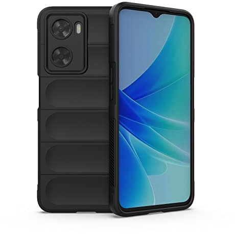 ESTH® Coque Silicone Liquide pour Oppo A57 4G/A77 4G/OnePlus Nord N20 SE (Noir) avec Protection Anti-germes et Doublure Douce en Microfibre, Housse Full Body Protection Étui Antichoc