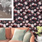 ReWallpaper Dark Plant Peel and Stick Wallpaper Mural Pattern 44.5cm x 7m Peel and Stick Wallpaper Vintage Lining Paper for Walls Roll Self Adhesive Wall Covering for Bedroom Walls Bathroom