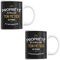Planetee Tasse métier personnalisable Propriété de... et il ne plaisant pas | Mug café ou thé idée cadeau personnalisé drôle et original collègue de travail