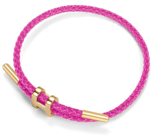 Berry Only Armband Damen Gold, Armreif Gold Damen Verstellbare Armband Stahldraht Armband, Dupes Schmuck Partnerarmbänder Freundschaftsarmband Dupe Armband Geschenke für Frauen Valentinstag, Rosa