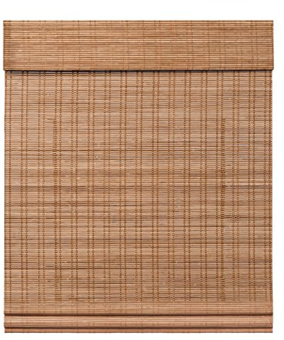 LazBlinds Cordless Bamboo Roman Shades, Light Filtering Window Treatment, Roll Up Bamboo Blinds for Windows, 36'' W x 60'' H