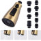 ARCORA Küchenarmatur-Sprühkopf gebürstetes Gold, 3-Funktion-Küchenspüle-Sprühdüse mit 9 Adaptern, Küchenarmatur-Kopf-Ersatz, kompatibel mit Moen, Delta, amerikanischen Standard-Wasserhähnen, AR44004G
