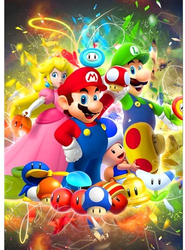 DPHERO Diamond Painting Cartoon Diamant Painting Bilder Zeichentrickfilm Diamond Painting Erwachsene Diamond Painting Bilder Diamant Bilder Kinder DIY Cross Stickerei Malerei Kits Wand Dekor 30x40cm