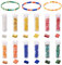 Bestewelry Tila Lot de 375 perles carrées japonaises en verre à 2 trous pour bracelet, collier, boucles d'oreilles, fabrication de bijoux, loisirs créatifs, 12 styles