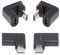 NFHK 4 pz/lotto USB-C USB2.0 Tipo C Femmina a Micro USB Maschio Adattatore Dati di Alimentazione 90/360 Gradi Angolato Tipo