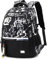 Amythe Schulrucksack Jungen Rucksack Teenager – Wasserdichter Lässiger Daypack Groß Schulranzen, Mittelschulen und Gymnasien Hochschulen, Ideal für Schule Reisen, Schwarz