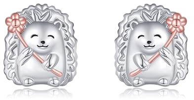 Igel Ohrringe für Frauen Sterling Silber Tier Ohrringe Schmuck Geschenke für Frauen Mädchen