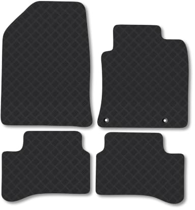 Fits Kia Xceed (2022+) [Plug-in Hybrid] 3mm Rubber Car Mats | Tailored Fit Durable Floor Mats Full Coverage Protection Waterproof Accessories Easy Clean Anti Slip Made in the UK