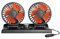 USB Fan for Car | 24V Adjustable Dual Head Car AC Auto Fan - Electric Vehicle Cooling Device, 2 Wind Speed Car Air Conditioner for Small and Large Trucks