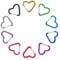 10 Pcs Herz Karabiner, Karabiner Herz, Schlüsselring Herz, Karabinerhaken Klein Schlüsselanhänger Bunt Karabiner Schlüsselanhänger Für Camping Angeln Berge Besteigen Wandern Reisen