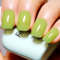 Firedeep Kiwi Green Gel Nagellack Jelly Sheer Green Nagellack UV/LED Soak Off Light Green Gel Polish für Herbst und Winter 0.54 Fl Oz 1Pcs