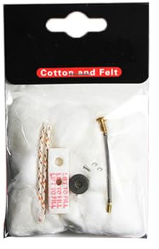 FiTspi Universal-Reparatur-Ersatzdocht, Baumwollfilz, Stahl, Radnietfeder-Set für Zippo Kerosin-Benzinfeuerzeug, 6 Stück