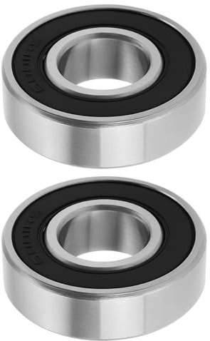 eMagTech 2 Stück Lagerstahl Gcr156001-2RS Rillenkugellager Vorderrad Kugellager Set 12 x 28 x 8 mm Kompatibel mit SoFlow SO3 SO4 Pro E-Scootern