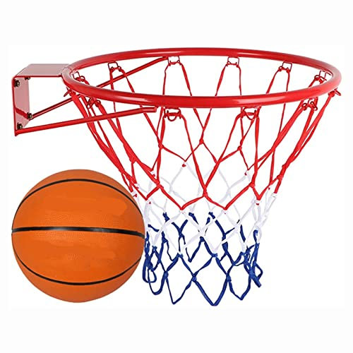 XHSMYXGS Hängender Basketballrand, 17. 7-Zoll-Wand-Türmontierter Basketbälle-Rand-Tor-Basketballkorb für Innen- und Außenwände