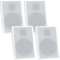 Pronomic FLS-540 WH Flatpanel Wandlautsprecher Boxen Set (2 Paar HiFi Flachlautsprecher, 2-Wege Box, 5,25/133mm Woofer, 1,2/30mm Tweeter, 25/50 Watt (RMS/Peak), Polklemmen-Anschluss) weiß