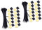 Hohopeti 2st Selbstklebende Halterung Kabelbinderhalterungen Selbstklebend Drahtclips Kabelmanagement Selbstklebender Kabel-organizer Kabelmanagement-clips Tv-wandhalterung Sport Black