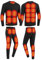 CJJZFO Beheizbare Unterwäsche Herren USB Elektrisch: 28 Zonen Beheizte Thermounterwäsche Set Beheizte Kleidung Männer Top Hose für Winter Skifahren Outdoor Sport (Schwarz, L)