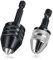 LEONTOOL 2Pcs Drill Chuck Adapter 1/4 Inch Hex Shank Keyless Drill Chuck for Impact Driver, 0.3-3.6mm, 0.6-8mm Quick Change Adapter Power Screwdriver Drill Adapter for Impact Drill Tool Attachment