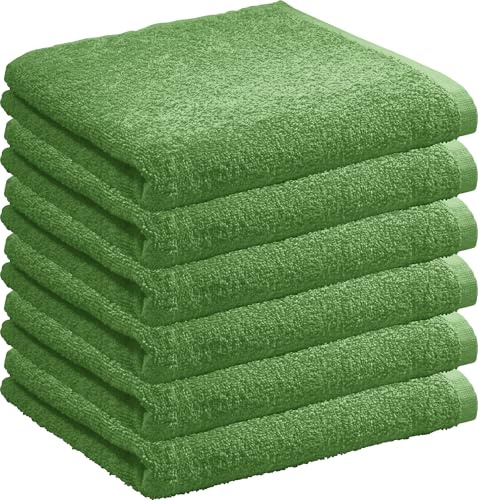 REDBEST Handtuch Oceanside 6er-Pack Leichtfrottier grün Größe 50x100 cm
