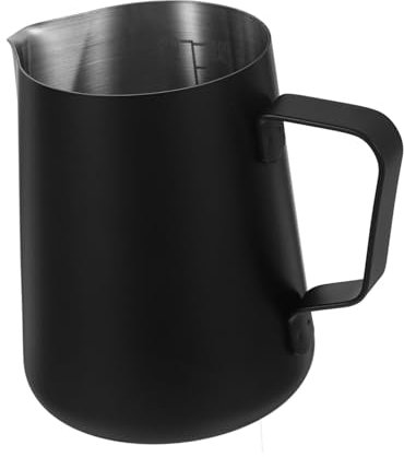 DINHEAROM Jarra Leche De Acero Inoxidable Utensilio Profesional Para Latte Art y Espumar Leche Para Hogar y Comercio Fácil De Limpiar y Duradero