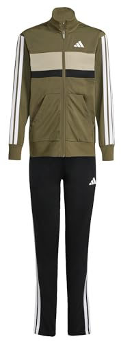 adidas Unisex Kids Seasonal Essentials Tiberio 3-Streifen Tricot Kids Trainingsanzug