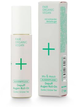 i+m® Depuff Yeux Roll-On 10 ml – Rouleau pour les yeux bio rafraîchissant contre les gonflements et les rides – Avec acide hyaluronique et aloe vera – Cosmétique naturel anti-âge pour hommes et femmes