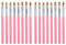 Xiniy 16 Pièces Séries Ensemble de Stylos de Peinture de Couleur Rose Pétale Stylo Pinceau à Ongles Brosse à Ongles Courte