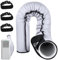 Gaine D'Isolation Pour Tuyau De Climatisation | Housse De Protection Pour Tuyau D'Évacuation De Climatiseur - Manchon Imperméable Avec 3 Bretelles De Serrage Pour Protection De Conduit D'Évacuation