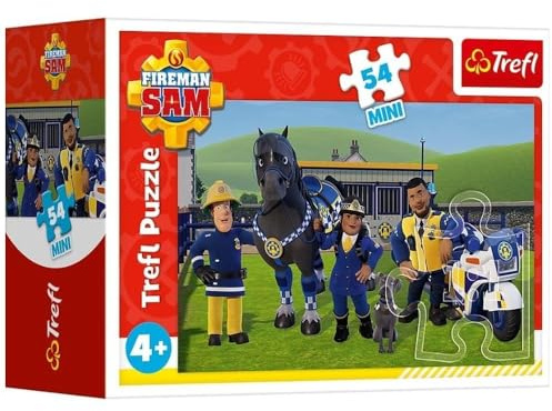 Mini Puzzle Feuerwehrmann Sam 54 Stifte 20x13 cm bereit 1 TREFL