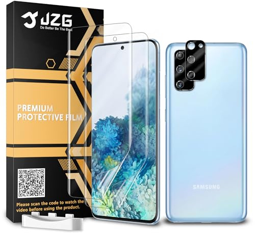 2 x pour Protection écran Samsung Galaxy S20 [No-verre], 2 x Verre Trempé d'objectif, Autoguérison, Sans bulles, Facile à installer, Ultra-HD