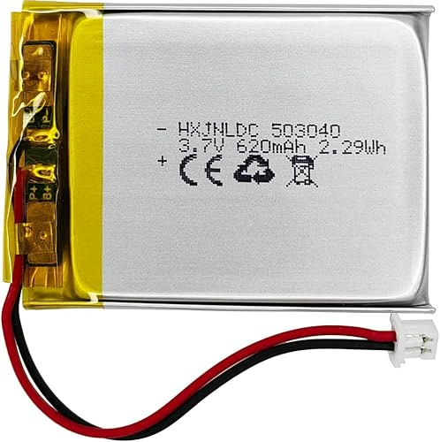 YUNIQUE GREEN-CLEAN-POWER LiPo-Akku 3,7 V 620 mAh 503040 für Anki Cozmo und Vector 000–0075 – kompatibel mit SkyBell HD WiFi, Flysight FPV, Roboter und elektronischen Geräten