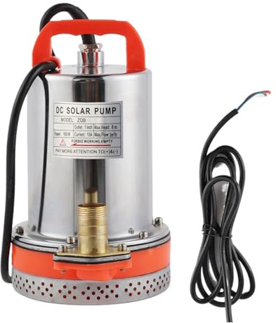 24V Submersible Pump 8 Meter Lift DC Maximum 3000L/H Flow Solar Water Swimming Pool Cleaning Device Automatic On Off
