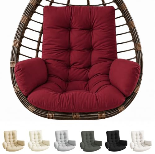 bechoanigel Coussin de fauteuil suspendu - Coussin de chaise à bascule - Coussin d'assise d'intérieur - Coussin de jardin - Coussin épais pour chaise suspendue, balancelle suspendue et panier suspendu