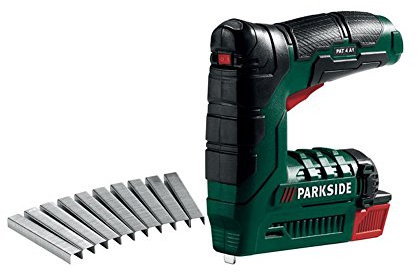 Graffettatrice a batteria Pat 4 A1 agli ioni di litio da 4 V (1300 mAh) - Batteria più 1000 Graffette da 8 mm