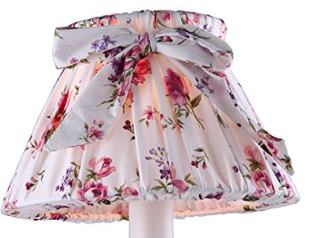 Tisch-Lampenschirm mit E27 zu E14 ring konverter (Blume)