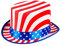 Boland 44963 - Hut USA Deluxe, Kopfweite ca. 56 - 61, Mütze mit Stars and Stripes, Amerika, Kostüm Zubehör für Karneval und Mottoparty, Blau/Weiß/Rot