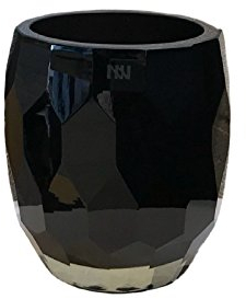 Onno Jewel Duftkerze, Glas, schwarz, 20cm