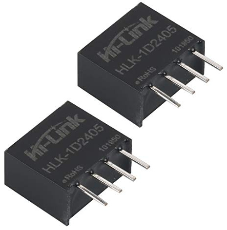 HI-Link HLK-1D2405 Alimentatore switching da 24V a 5V 1W 200mA da CC a CC compatibile con B2405S Convertitore interruttore domestico intelligente stabilizzatore di tensione (6 pezzi)