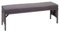 Mendler Poly-Rattan Sitzbank HWC-G16, Gartenbank Rattanbank, Gastronomie 112cm - grau, Kissen dunkelgrau