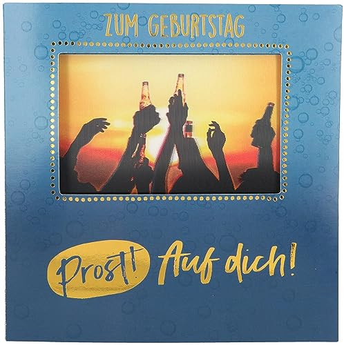 Depesche 11130-035 3D Klapp-Karte mit Musik und Licht, Glückwunsch-Karte zum Geburtstag, ca. 15,5 x 15,5 cm groß, Geburtstags-Karte inkl. passendem Umschlag, innen und außen bedruckt