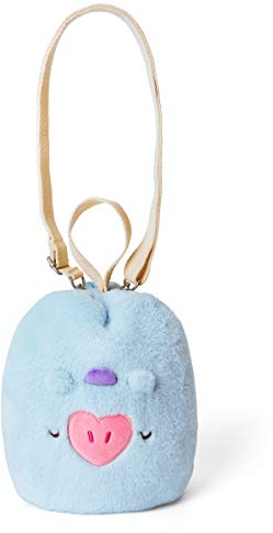 BT21 Dream of Baby MANG Umhängetasche aus weichem Plüsch, Stofftiere, Make-up-Tasche für Damen und Mädchen, Blau