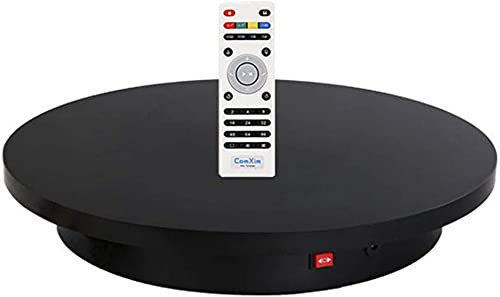 DHRH Espositore Girevole , Espositore Girevole, Piatto Girevole Elettrico, Piattaforma Girevole Automatica per Nero/60 cm Carico 100 kg