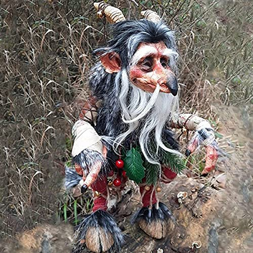 BANNESE Jardin Grand Gobelin Gnomes Statues, Pirate Gothique Vintage Halloween Création De Résine Nain Elfe Jardin Décoration Novelty Evil Vieux Homme Ornements,B