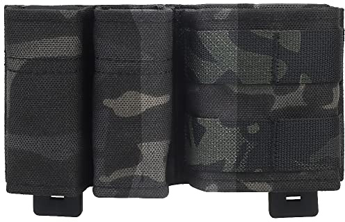5.56 Mag Pouch Double 9 mm MOLLE-Magazintaschen-Set Tactical Placard mit Quick Release Insert für Chest Rig Vest