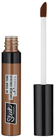 Sleek MakeUP In Your Tone Longwear-Concealer, versteckt Augenringe und deckt Hautunreinheiten ab, aufbaubare mittlere bis volle Abdeckung, 8C, 7 ml