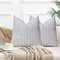 YCOLL 2er Set Kissenbezug 60x60 Baumwolle Leinen Kissenhülle Sofakissen Streifen Dekokissen Boho Deko Kissenhüllen Dekorativ Kissenbezüge für Sofa Wohnzimmer Schlafzimmer Outdoor Kissen 60x60 Blue
