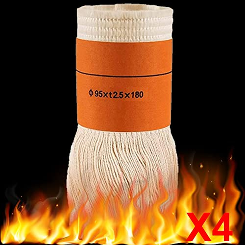 JOJAN Mèche pour Poêle À Pétrole De Camping, 75 Mm 85 Mm Mèche Cylindrique pour Chauffage À Pétrole De Fibre De Verre Et Coton, Mèche Chauffante Au Kérosène (Size : 95*t2.5 * 180mm)