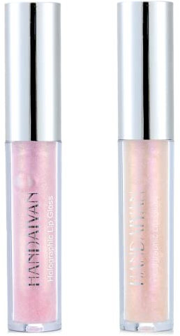 2PCS Diamond Liquid Glitter Shimmer Lipsticks, Glossier Lip Gloss, Lipstick Nude lip gloss metallic Light lipgloss shimmer, Nonstick Cup Metallic Lip Gloss Set Lips Cosmetic for Women Girls (5 & 7)